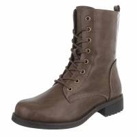 Damen Schnürstiefeletten - khaki