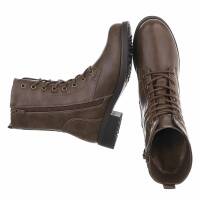 Damen Schnürstiefeletten - khaki