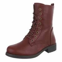 Damen Schnürstiefeletten - wine