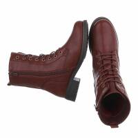 Damen Schnürstiefeletten - wine