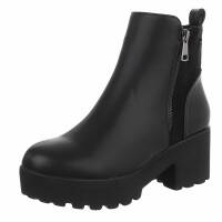 Damen High-Heel Stiefeletten - black