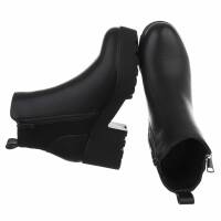 Damen High-Heel Stiefeletten - black
