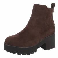 Damen High-Heel Stiefeletten - brown