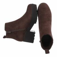 Damen High-Heel Stiefeletten - brown