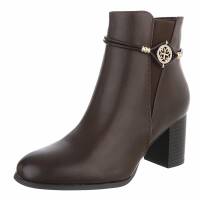 Damen High-Heel Stiefeletten - ceffeepu