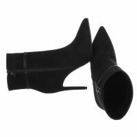 Damen High-Heel Stiefeletten - black