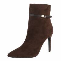 Damen High-Heel Stiefeletten - brown