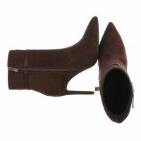 Damen High-Heel Stiefeletten - brown