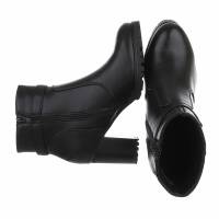 Damen High-Heel Stiefeletten - blackpu