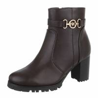 Damen High-Heel Stiefeletten - coffeepu