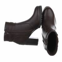 Damen High-Heel Stiefeletten - coffeepu