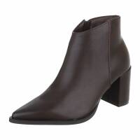 Damen High-Heel Stiefeletten - coffeepu