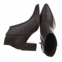 Damen High-Heel Stiefeletten - coffeepu