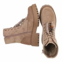 Damen Schnürstiefeletten - khaki