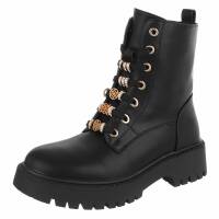 Damen Schnürstiefeletten - black