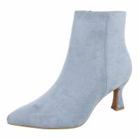 Damen High-Heel Stiefeletten - bluesuede