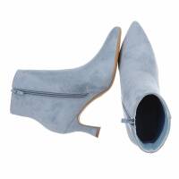 Damen High-Heel Stiefeletten - bluesuede