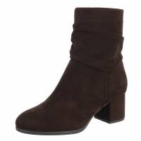 Damen High-Heel Stiefeletten - brown