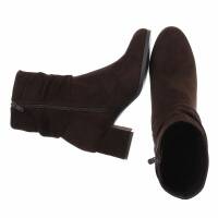 Damen High-Heel Stiefeletten - brown