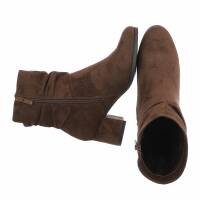 Damen High-Heel Stiefeletten - khaki
