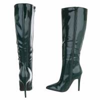 Damen High-Heel Stiefel - armygreen