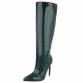 Damen High-Heel Stiefel - armygreen
