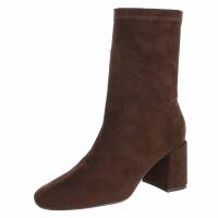 Damen High-Heel Stiefeletten - brown