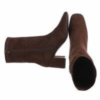 Damen High-Heel Stiefeletten - brown