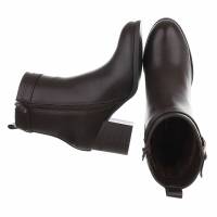 Damen High-Heel Stiefeletten - brown