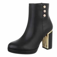 Damen High-Heel Stiefeletten - black